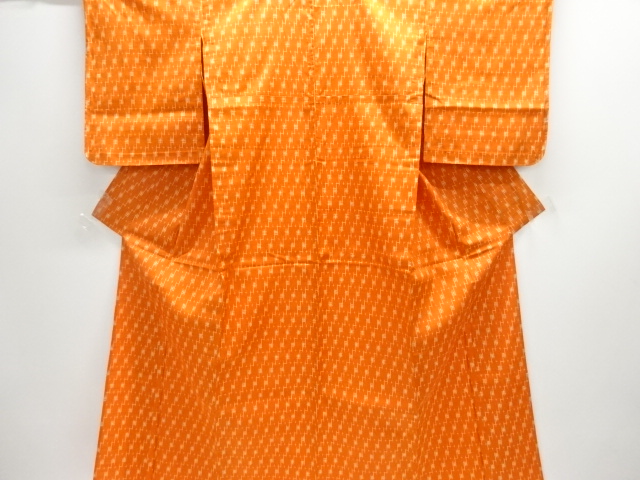 JAPANESE KIMONO / HITOE / TSUMUGI / UNUSED / WOVEN IGETA PATTERN